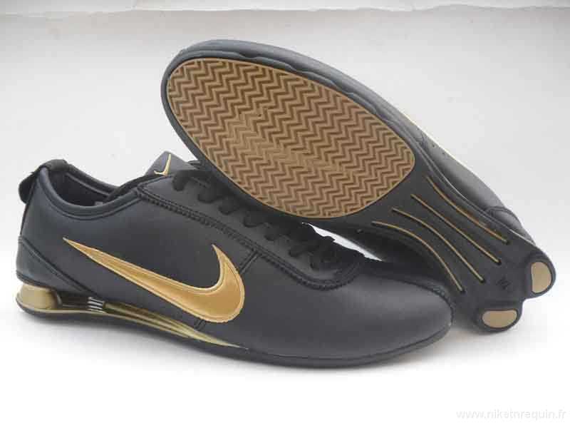 Nike Shox R2 mens noire doree (3)